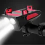 Luzes de bicicleta 4 em 1 4000 mAh USB LED recarregáveis MTB Road Bike à prova d'água Ciclismo Faróis dianteiros Lâmpada