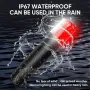 ZANLURE Fishing Bait Boat Navigation Lights LED Lights Waterproof with 300-500M Long-Distance IP67 Waterproof Three-Level Brightness Adjustment Strong Magnetic Suction Type-C Charging for Fishing