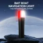 ZANLURE Fishing Bait Boat Navigation Lights LED Lights Waterproof with 300-500M Long-Distance IP67 Waterproof Three-Level Brightness Adjustment Strong Magnetic Suction Type-C Charging for Fishing