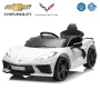 Funtok GT01A 12V 4.5AH 60W Kids Electric Ride on Car Licensed Chevrolet Corvette C8 4km/h Max Speed Safety Rechargeable Powered Electric Truck for 3-6 Years Old Kids with Wireless Remote Control Bluetooth LED Headlight Music Player
