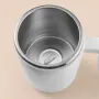 400ml USB Rechargeable Battery Auto Mixing Cup For Coffee Milk Grain Oat Magnetized Stirring ABS Stainless Steel Mug