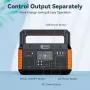 [US Direct] FlashFish P60 560W Portable Power Station 520Wh 140400mAh Solar Generator 110V Pure Sine Wave Power Generator For Camping Travel
