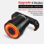 ROCKBROS Q5 Smart Auto Brake Sensing Bicycle Taillight Vibration Sensor Wake-up IPX6 Waterproof USB Charging Bike Rear Light for Night Riding
