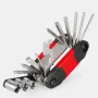 16 In 1 Bicycle Multitool Repair Tool Kit With Bike Tire Levers Hex Wrench For Road Mountain Bikes Accessories