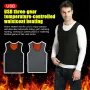 TENGOO HS-02 2 Areas Smart Heating Vest 3-Gears Heated USB Charging Thin Warmth Cold-proof Vest for Winter Men Women Elderly People
