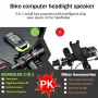 3 in 1 Bike Headlight 800Lm Brightness 3 Light Mode 4000mAh Battery IP65 Waterproof Horn Speedometer Bicycle Front Lights