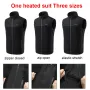 TENGOO HZ-13 13 Areas Heating Vest Zipper Adjustable Size 3-Gears Heated Jackets USB Electric Thermal Clothing Winter Warm Vest Outdoor Heat Coat Clothing