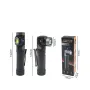 2 In 1 L-shape Flashlight LED Headlamp USB Rechargeable Bright Magnet Strong Mini Torch 90-Degree Adjustable Multi-Functional Outdoor Adventure Tool Compact Clip Light Waterproof Hiking Gear
