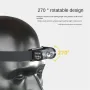 Warsun Outdoor LED Sensor Hat Clip Lamp Waterproof Head Light Rechargeable Fishing Searching Camping Zoom Flashlight Head Light
