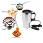 IPRee Car Kettle Electric Kettle Camping 12V 450ml Portable Travel Car Truck Kettle Hot Water Heater Bottle for Tea Coffee Making Heating Cup