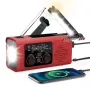 IPRee Hand Crank Emergency Radio Solar Powered Radio with LED Flashlight SOS Alarm Portable Radio for Outdoor Camping and Emergency