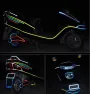1cm*8m Bike Wheels Reflective Stickers Fluorescent Reflect Strip Adhesive Tape for MTB Bicycle-Yellow Style