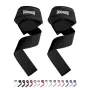 GOUNOD 1pair Sport Fitness Wrist Lifting Straps Wristband Silicone Non-slip Deadlift Grip Belt for Fitness Weightlifting Pull-up Exercise Training