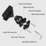 KGVYKL Phone Holder 4.7\-7.2\ Adjustable Phone Clip Stand Shockproof Portable Bike Holder Phone Bracket for Bicycle Electric Scooter Motorcycle