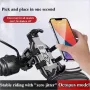 XANES 8 Claws Bicycle Phone Holder 360° Rotatable Shockproof Mobile Bracket for Motorcycle Bike Electric Vehicles
