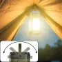 IPRee Portable Solar Camping Lantern LED Rechargeable Outdoor Hanging Tent Lamp Folding LED With Hook Emergency Camping Light
