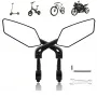 BENGGUO 1 Pair Bicycle Rearview Mirror 360° Rotation Anti-glare HD Wide Range Bike Handlebar Reflector Mirror for MTB Motorcycle E-bike