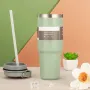 900ml Large Capacity Water Cup 304 Stainless Steel Car Insulated Cup with Straw and Handle Double Walled Travel Sports Water Bottle
