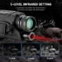 ESSLNB ES1108 Night Vision Monocular, 6x18 Night Vision Infrared Monocular with 32G TF Card Portable Digital Night Vision Scopes for Day & Night Camping, Surveillance, 1080P Full HD Photo & Video