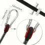 IPRee 10mm/12mm Safety Life Climbing Rope for Adults with Double Hook Long-lasting for Rock Climbing Tree Climbing Gym and Outdoor Adventures, Survival Fire Escape Car Rescue