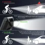 3 in 1 Smart Bike Headlight 800Lm Brightness 2000mAh Battery IP65 Waterproof with Speedometer Horn LED Bike Lamp Cycling Flashlight