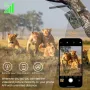 Telecamera da caccia con tracciamento della fauna selvatica da 14 MP, supporto streaming live 4G, risoluzione video HD 2,7K, impermeabile, rilevamento del movimento, doppia telecamera PIR per visione notturna, per fotografia all'aperto