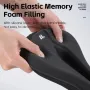 WEST BIKNIG Thickened Sponge High Elasticity Bike Seat Cushion PU Leather Soft Waterproof Hook Loop Fastening Bicycle Saddle Cover