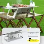 IPRee Stainless Steel Grill Outdoor Portable Charcoal Thickened Barbecue Household Small One-second Folding Carbon Baking Skewer Oven for Outdoor