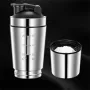 IPRee Stainless Steel Protein Shaker Double Layer Cup Portable Fitness Sports Mug Nutrition Shakers Cup Water Bottles Water Cup Portable Shakers Kettle