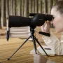 IPRee 25-75x60 HD Spotting Scope Powerful Monocular Zoom Telescope BAK7 Prism Waterproof for Birdwatching Target Shooting Camping