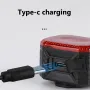 BIKIGHT Smart Sensing Brake Bicycle Taillight 6 Lighting Modes Waterproof Type-C Charging Bike Rear Light for MTB Night Riding Warning Safety