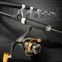 2.1m/2.7m Fishing Rod And Reel Combos Carbon Fiber Rod Telescopic Fishing Rod Pole Baitcasting Rod Spinning Rod Reel