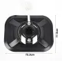 Fishing Rod Mount Rack Universal Rod Holder Angle Adjustment Universal Fishing Rod Rack, Plastic Lightweight Portable Wear Resistant Yacht Boat for Kayak Canoe