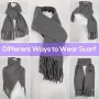 TENGOO Electric Heated Scarf Neck USB Charging Heating Pad 3 Temperature Adjustable Heating Neck Wrap Washable 3s Fast Heating for Men Women
