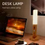 LED Motion Sensor Night Light Kitchen Cabinet Light Usb Rechargeable Wall Light Home Bedroom Table Lamp Bedside Lamp