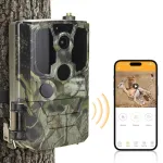 14MP Wildlife Trail Hunting Camera 4G Live Stream Support 2.7K HD Video Resolution Waterproof Motion Detection Dual PIR Night Vision Camera for Outdoors Photography
