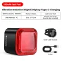 WEST BIKING Luz traseira de bicicleta com sensor de freio inteligente, display digital de LED, parada automática, tipo C, 1100mAh, luz traseira portátil de longa duração para bicicleta MTB, bicicleta de estrada, scooter