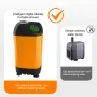Ducha eléctrica portátil para exteriores, ducha de camping IPX7, resistente al agua, con pantalla digital para camping, senderismo, mochilerismo y viajes.