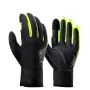 ROCKBROS Bike Gloves Full Finger Touch Screen PU Leather Non Slip Shock-Absorbing Padding Warm Gloves for Outdoor Sports Cycling