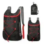 IPRee Multifunctional Outdoor Folding Backpack High Density Lightweight Waterproof Nylon Fabric Sports Bag for Camping Hiking Travel