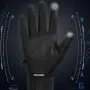 Golovejoy Warm Gloves Touch Screen Windproof Plus Velvet Wear-Resistant Gloves for Cycling Driving Running Hiking