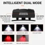 BORUiT G7 LED Motion Sensor Mini Headlamp Type-C Rechargeable Headlight Red Warning Light Head Torch Waterproof Camping Lantern