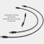 DIDEEP 15cm 65cm 80cm Diving High Pressure Regulator Hose Professional Carbon Fiber Woven Flexible Safe Scuba Diving High Pressure Hose