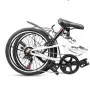 [USA Direct] iDeaPlay P12 6-Speed 20 Inch Wheels Mountain Bike Steel Frame V-Brakes Payload 75KG Adult Folding Bicycle