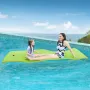WARMOUNTS Floating Water Pad for Single, 8 x 4 FT Tear-Resistant 3-Layer XPE Foam Floating Mat Recreation Relaxing Lily Pad for Pool Lake River Ocean Boats Outdoor Water Activities
