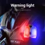 Smart Sensor Portable Multifunction Mini LED Clip Light Built-in Battery Type-C Rechargeable Headlamp Outdoor Emergency Searchlight