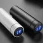 SUPPOOKY 500ml Vacuum thermos LCD Temperature Display Water Bottle Stainless Steel Double Wall Insulated Cup