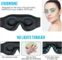 KALOAD 3D Contoured Cup Design Eye Yoga Mask Music Play Comfortable Sleeping Headphones with Built-in HD Speaker Mask For Quick Sleep