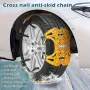 Tire Chain 1pcs Fat Tire Electric Bike Car Snow Chain Thickened Beef Tendon Wheel Chain Car Tire -Skid Chains Belt Safe and Secur Non-Slip Wheel Snow Chain Usefulness