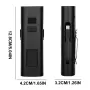 BIKIGHT 400LM 3000mAh Type-C Charging Bicycle Headlight 3 Gears COB Side Light Battery Level Display Waterproof Power Bank Front Bike Light for Night Riding
